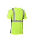 Kiwi High Visibility ANSI/ISEA 107-2020, Type R, Class 2 Two Tone Neon Short Sleeve Safety Shirt [R74000]
