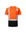 Kiwi Class 2 two tone orange hi vis short sleeve safety shirt, front view