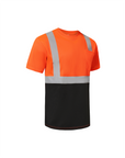 Kiwi High Visibility ANSI/ISEA 107-2020, Type R, Class 2 Two Tone Orange Short Sleeve Safety Shirt [74100]