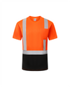 Kiwi High Visibility ANSI/ISEA 107-2020, Type R, Class 2 Two Tone Orange Short Sleeve Safety Shirt [74100]