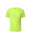 Kiwi Neon hi vis short sleeve safety shirt, front view