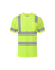 Kiwi Neon Class 3 hi vis dual band short sleeve safety shirt, front view