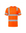 Kiwi Class 3 dual band orange hi vis short sleeve safety shirt, front view