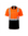 Kiwi Class 2 two tone orange hi vis short sleeve safety polo shirt, front view