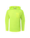 Kiwi Neon hi vis safety hoodie, front view