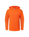 Kiwi Orange hi vis safety hoodie, front view