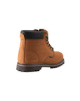 Safara Premium Brown Nubuck Steel Toe Water Resistant Work Boots [R663S]
