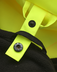 Kiwi High Visibility 3-in-1 Hooded & Fleece Lined ANSI/ISEA 107-2020, Type R, Class 3 Two Tone, Contrast Trimmed Water Resistant Neon Safety Jacket [71500]