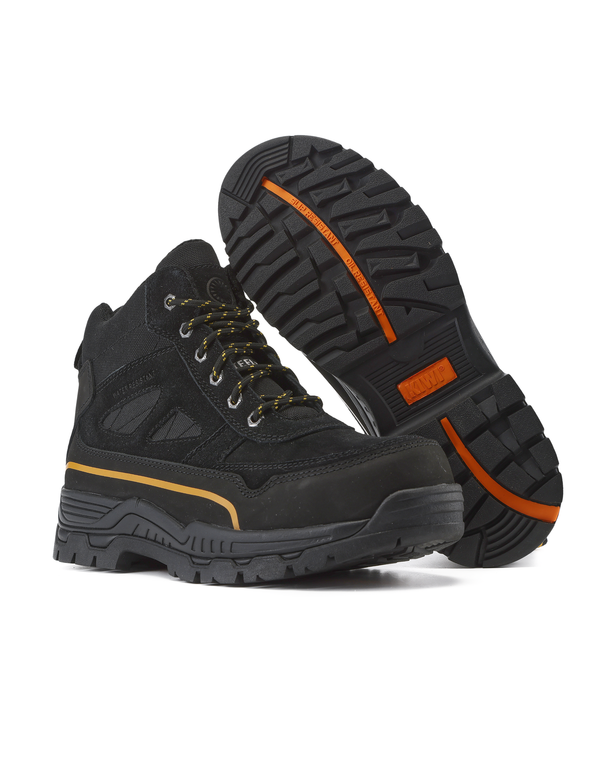 Kiwi Trail Black Suede/Nylon 5" Steel Toe Water Resistant Work Boots [P69001]
