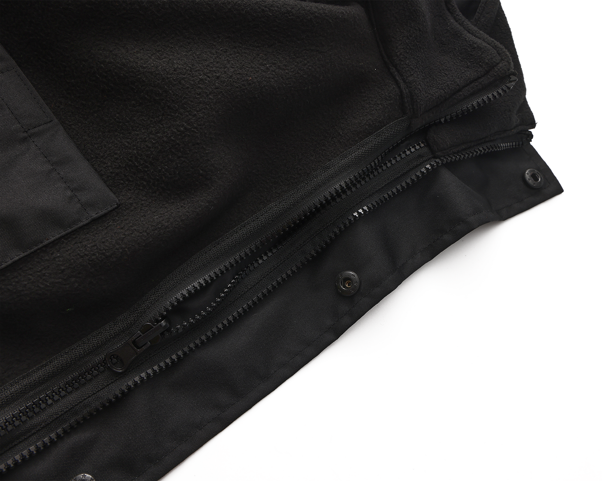 Kiwi High Visibility 3-in-1 Hooded &amp; Fleece Lined ANSI/ISEA 107-2020 Reflector Contrast Trimmed Water Resistant Black Safety Jacket [R71600]