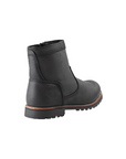 Elk Woods Black Tumbled Leather Zipped Work Boots [84438]