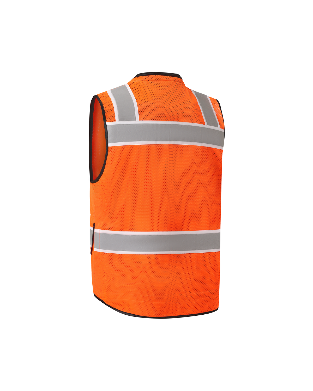 Kiwi Sightline 704 orange Class 2 surveyor safety vest, back view