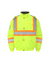 Kiwi Neon Class 3 hi vis sherpa lined safety jacket, front view