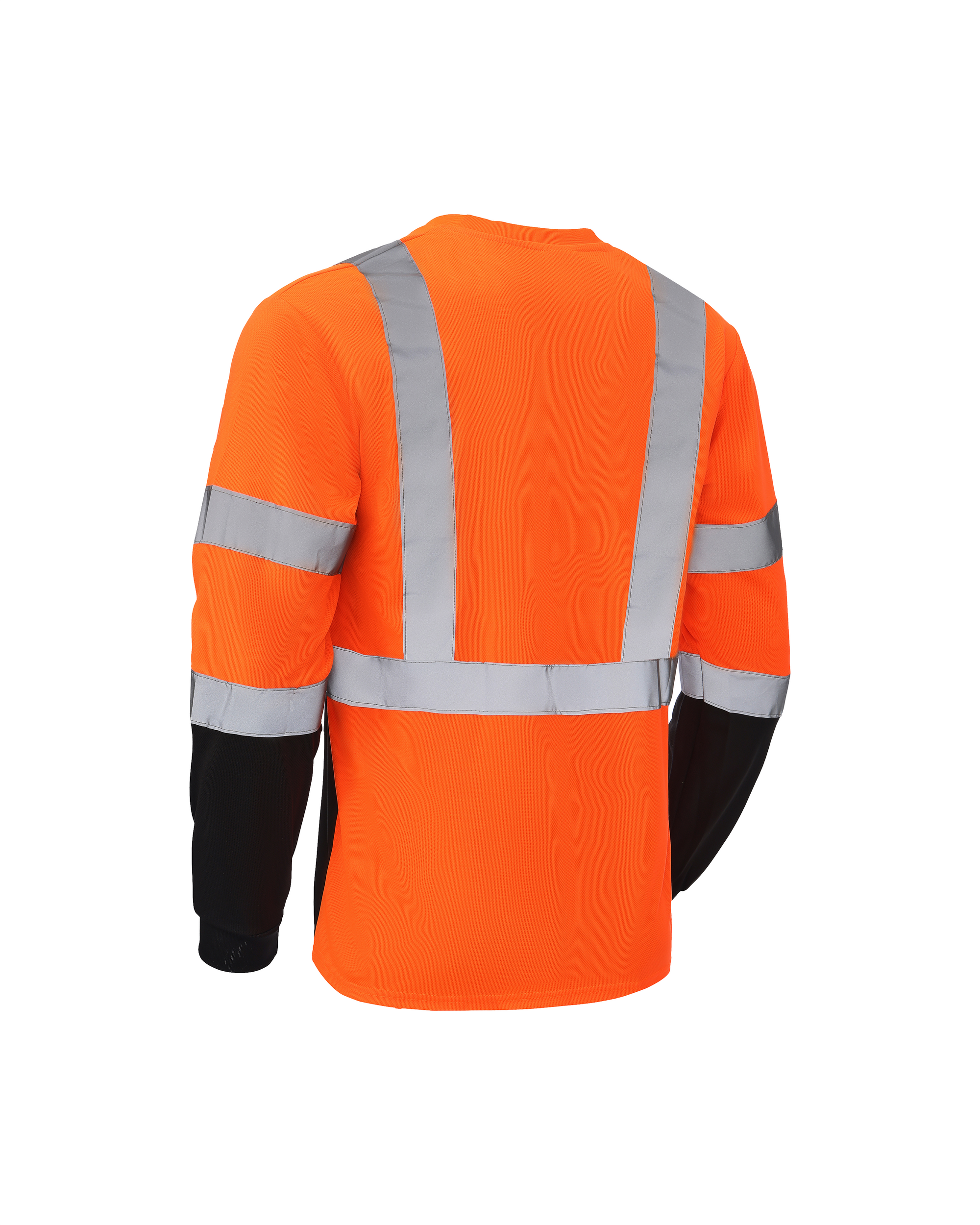 Kiwi High Visibility ANSI/ISEA 107-2020, Type R, Class 3 Two Tone Orange Long Sleeve Safety Shirt [R73200]