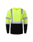 Kiwi High Visibility ANSI/ISEA 107-2020, Type R, Class 3 Two Tone Neon Long Sleeve Safety Shirt [73100]