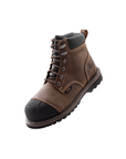 Kiwi Premium Brown Crazy Horse Steel Toe Waterproof Cap-Toe Work Boots [R64100]